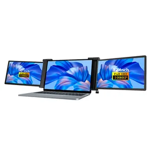 12 zoll workstation für usb c laptop display extender dual triple screen tragbarer monitor für 13.3 -16.5 laptop