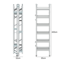 Escalier et passerelle en aluminium pliants pour une utilisation multifonctionnelle