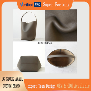High-End Full Grain Leather Tote <strong>Bag</strong> Large Capacity Laptop A4 Women Shoulder Handbag Open Top Single Strap Waterproof Suede - Product Image 2