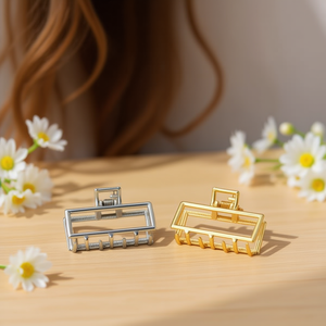 Fermaglio per capelli rettangolare da 4,5 cm per donna, accessori per capelli alla moda - Product Image 2