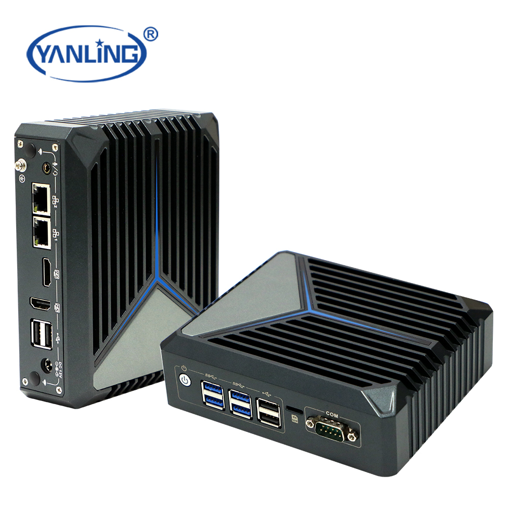 Yanling Mini <strong>Thin</strong> <strong>Client</strong> J6412 Desktop PC Dual 4K FHD Display Fanless Linux Cheap <strong>Computer</strong> in Stock