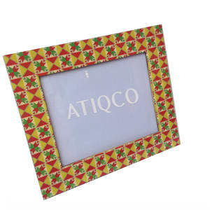 Elegant New Style Blue Yellow Wood <b>Photo</b> <b>Frame</b> Classy MDF for Displaying Memories - Product Image 6