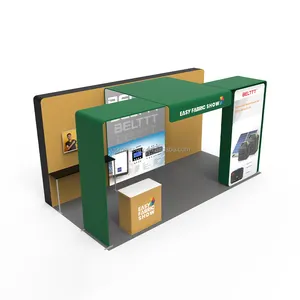 Vendita calda facile installazione stand espositivo 3x3 Trade Show booth attrezzature light box telaio