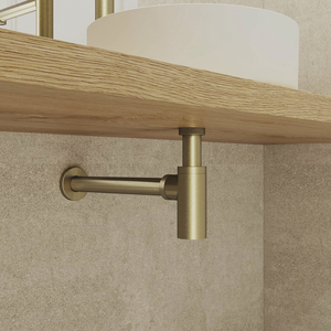 <span class=keywords><strong>Sifone</strong></span> per Lavandino Personalizzato in Acciaio Inox 1-1/4" con Superficie Spazzolata, Connessione Filettata, Anti-Odore ed Ecologico - Product Image 2