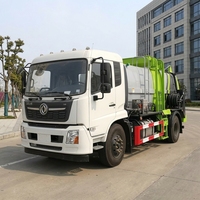 Camion à ordures alimentaires Dongfeng avec réservoir en acier inoxydable de 14 mètres cubes pour la collecte de déchets alimentaires à grande échelle