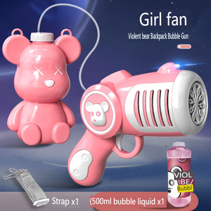 Pistolet à bulles entièrement automatique <span class=keywords><strong>Violence</strong></span> Bear - Souffleur de bulles électrique portable et lumineux - Jouet viral pour <span class=keywords><strong>enfants</strong></span> - Product Image 5