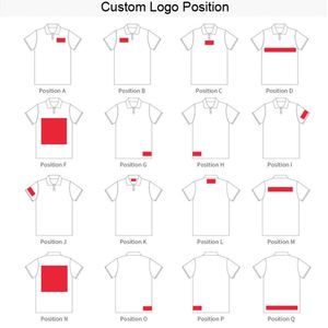 Polo en coton pur à séchage rapide et respirant avec impression de logo personnalisé pour la gym, la course, le golf, les entreprises et le personnel - Product Image 4