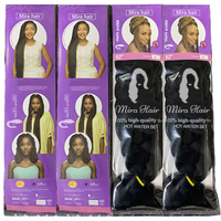 Perruques synthétiques tressées pré-étirées 165g, 82 pouces, cheveux Yaki africains pour tressage, tissage de cheveux Jumbo, trame simple, Cheveux au Crochet
