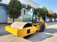 Rouleau de route vibratoire de petit compacteur simple de tambour de 12 tonnes SR12-C6 avec des pièces de rechange