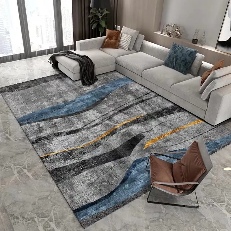 Geometrical Pattern 3d Carpet Shinning Velvet Polyester Rugs Area Rugs For Living Room