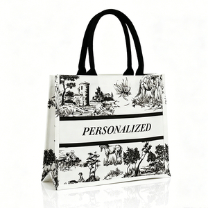 Grand sac fourre-tout réutilisable pour femmes, grande capacité, avec poignée - Product Image 2