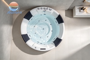 <span class=keywords><strong>Bain</strong></span> à remous autoportant en acrylique à prix abordable, avec jets chauffants, hydromassage, spa japonais, drain intelligent et commande informatisée - Product Image 6