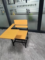 Chaise-Bureau Scolaire Moderne en Bois pour Salle de Formation et de Classe, avec Tablette Écritoire pour Étudiant et Conception Durable, Idéale pour Utilisation en Appartement