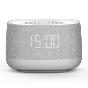 Tiếng Ồn Trắng Thiên Nhiên Nhẹ Nhàng Âm Thanh Ánh Sáng Ban Đêm Đồng Hồ Báo Thức Cổ Điển Không Dây Bàn Loa Cho Nhà Văn Phòng USB Làm Bằng Nhựa - Product Image 1