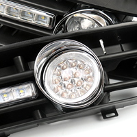 2x Faros Antiniebla de 5 LED para Parrilla Delantera, Lámpara DRL para VW Golf MK4 GTI TDI 1999-2004