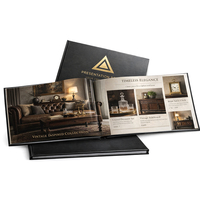 Services d'impression de catalogues et brochures couleurs pleines couverture rigide avec papier brillant pour marques et entreprises