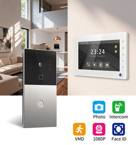 โทรศัพท์ประตูวิดีโอควบคุมด้วยเสียง Tuya 1 ชุด = 2*F1+V7 1080p สมาร์ทดอร์เบลพร้อมหน้าจอสัมผัส 7 นิ้ว ติดตั้งง่ายสำหรับบ้านพักตากอากาศ - Product Image 2