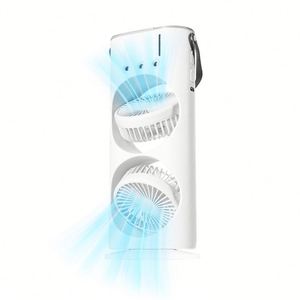 2026 Mist <b>Fan</b> Portable LED Lighting Dual-<b>Head</b> Durable Rechargeable Cooling Mist <b>Fan</b> for Camping - Product Image 5