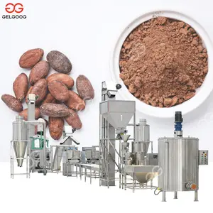 Línea de procesamiento de polvo fino, máquina Industrial de fabricación de pasta de granos de Cacao