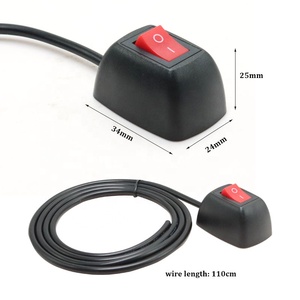 <span class=keywords><strong>12V</strong></span> Universal Car Pulsador Enganche Interruptor de encendido/apagado con cable 250vac Max. Voltaje para reacondicionamiento de automóviles de camiones RV - Product Image 2