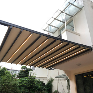 Pérgola <span class=keywords><strong>de</strong></span> Metal <span class=keywords><strong>de</strong></span> construcción <span class=keywords><strong>para</strong></span> jardín, pérgola motorizada <span class=keywords><strong>de</strong></span> aluminio resistente al agua <span class=keywords><strong>para</strong></span> exteriores, 3x3 3x4 3x5 5x3 - Product Image 5