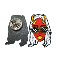 Broche personnalisée en émail floral plaqué or, épinglette florale, souvenir de fête de carnaval, cadeau, échantillon gratuit, livraison rapide