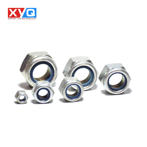 Tuerca de seguridad de nailon con cabeza hexagonal DIN985 Acero al carbono galvanizado - Product Image 3