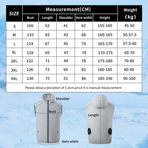 <span class=keywords><strong>Gilet</strong></span> rinfrescante <span class=keywords><strong>con</strong></span> ventola, giacca da lavoro climatizzata <span class=keywords><strong>con</strong></span> ventola, abbigliamento da esterno per l'estate, giacca <span class=keywords><strong>con</strong></span> ventola - Product Image 6