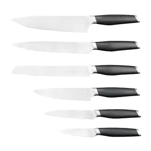 High Grade Business Gift Chef Knife 6pcs Stainless Steel Kitchen Steak Knife Sets With Serrated