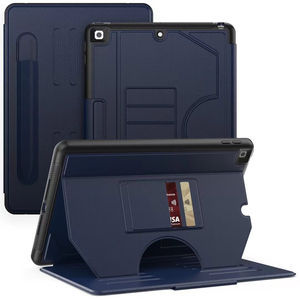 Étui à double support magnétique pour tablette avec fente pour carte et stylo pour <span class=keywords><strong>iPad</strong></span> <span class=keywords><strong>Air</strong></span> 10.9 2024 Étui en cuir intelligent trois en un - Product Image 2
