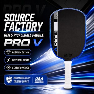 Nouvelle <span class=keywords><strong>Raquette</strong></span> de Pickleball Agasi <span class=keywords><strong>Pro</strong></span> V GEN 5 Kinetic Framework 2026, Approuvée USAPA UPA-A, 14mm 16mm, Fibre de Carbone, <span class=keywords><strong>Raquette</strong></span> Professionnelle - Product Image 1