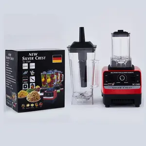 Factory direct salelarge commercial 4500w Silver Crest double cup 2L blender