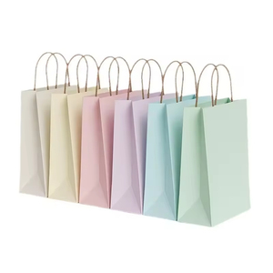 Eco-Friendly Custom Classic <b>Waterproof</b> Kraft Paper Handle Bag with Brown Luxury Gift Packaging for Fur & <b>Socks</b> - Product Image 2