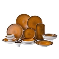 Assiettes en céramique tournées au four, assiettes à petit-déjeuner, assiettes haut de gamme pour restaurants et hôtels, assiettes créatives pour steak, dessert et salade, compatibles micro-ondes