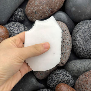 Listo para enviar Gua Sha Masajeador corporal y facial Nature's <span class=keywords><strong>Black</strong></span> Green White Jade <span class=keywords><strong>Rose</strong></span> Quartz Crystal Tools a la venta Masajeador de ojos - Product Image 6