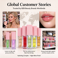 Gloss à lèvres hydratant et repulpant, huile à lèvres brillante, maquillage cosmétique pour les lèvres, produit OEM ODM, marque personnalisée