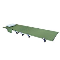 Lit de camping en alliage d'aluminium 7075, vert militaire, ultraléger, portable, pliable, tissu Oxford 600D, XL, OEM