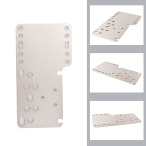 Aluminum Alloy Racing Simulator Handbrake Shift Adapter Plate Multi Hole Mounting <b>Bracket</b> For Joystick And Handbrake - Product Image 3