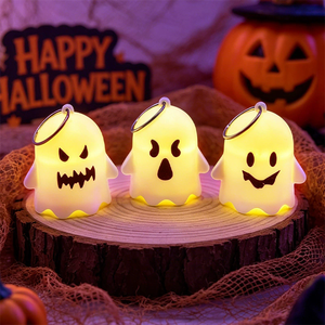 Halloween Decorations Ghost Pendants Handheld Glowing Ghosts <strong>Mischievous</strong> <strong>Spirits</strong> Party Props Gifts Wholesale Led Night Light - Product Image 2
