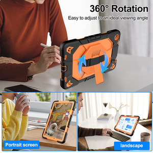 Đối với Samsung <span class=keywords><strong>Galaxy</strong></span> <span class=keywords><strong>Tab</strong></span> A9 cộng với 11 "2023 trường hợp máy tính bảng A9 8" với bút PC TPU xoay vòng đeo tay đứng bìa với Auto wake/ngủ - Product Image 2