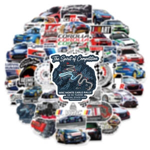Nouvelles 50 autocollants JDM de voitures de course du Championnat du Monde des Rallyes - Product Image 2