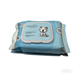 Lingettes humides jetables pour bébé, lingettes naturelles organiques sensibles pour bébé, 80 pièces - Product Image 1