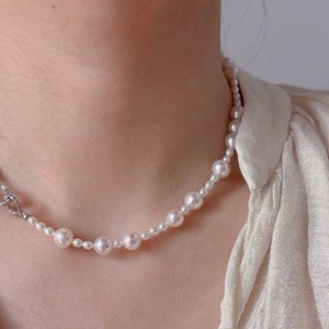 Collar de Perlas Barroco Elegante Retro Francés de Alta Gama para Mujer, Exquisito con Tamaños Escalonados, Producto de Nicho de Alta Gama - Product Image 5