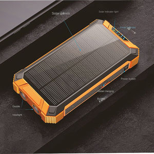 Cargador inalámbrico Fuente <span class=keywords><strong>de</strong></span> alimentación portátil solar 20000mAh Teléfono móvil al aire libre con Banco <span class=keywords><strong>de</strong></span> cables - Product Image 5