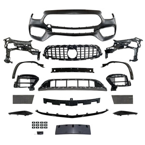 Mercedes-Benz Front Bumper 213 E-Class GT Grille Black Silver PP Material - Product Image 3