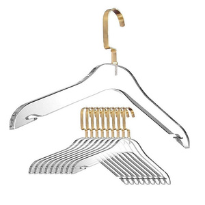 Bán Buôn Rõ Ràng <span class=keywords><strong>Acrylic</strong></span> Áo Móc Áo Với Móc Vàng Linh Hoạt Nhựa Sắt Móc Cho Quần Áo Cho Du Lịch - Product Image 2