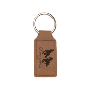 Stampa personalizzata incisione Laser similpelle laserabile Keychain-MOQ-100pcs per colore - Product Image 1