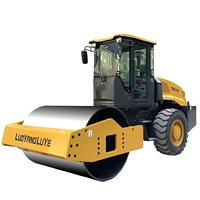 Compacteur hydraulique à tambour unique de 10 tonnes YSW210 avec moteur Changchai et roulement pour travaux de fondation, de sous-sol et de talus