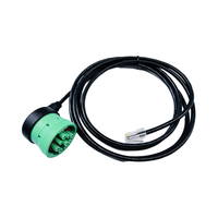 Adaptateur de prise Linkyou personnalisé pour automobile J1939 OBD II à angle droit SAE 9 broches J1939 Type 2, conducteur en cuivre, PVC, 24V/12V, 300MM