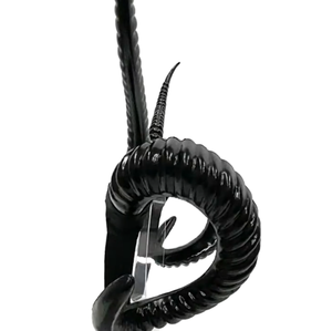 Cosplay cuerno pelo HoopDemon cabra Hornsn fiesta <span class=keywords><strong>disfraz</strong></span> accesorios mujeres niñas <span class=keywords><strong>diablo</strong></span> <span class=keywords><strong>cuernos</strong></span> 3D Halloween negro diadema - Product Image 5